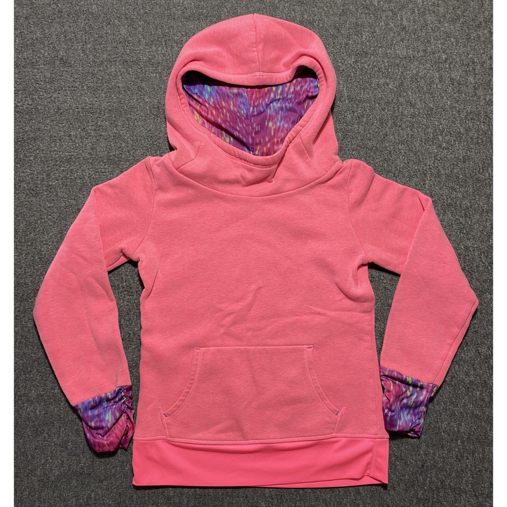 Girls Champion Pink Long Sleeve Hoodie Size L-10/12